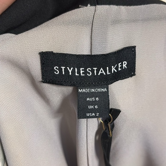 Elegant Multicolor Women's tuxedo like blazer Jacket hook and eye front close S - Picture 11 of 17